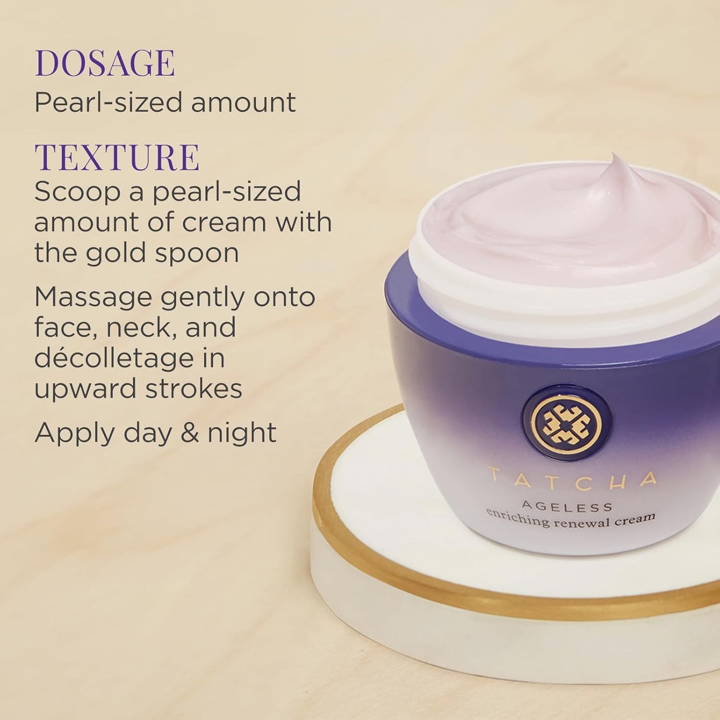 TATCHA Ageless Renewal Cream - Moisturizing Skin Cream for Firmer Skin & Reduced Fine Lines | 55 ml / 1.86 oz