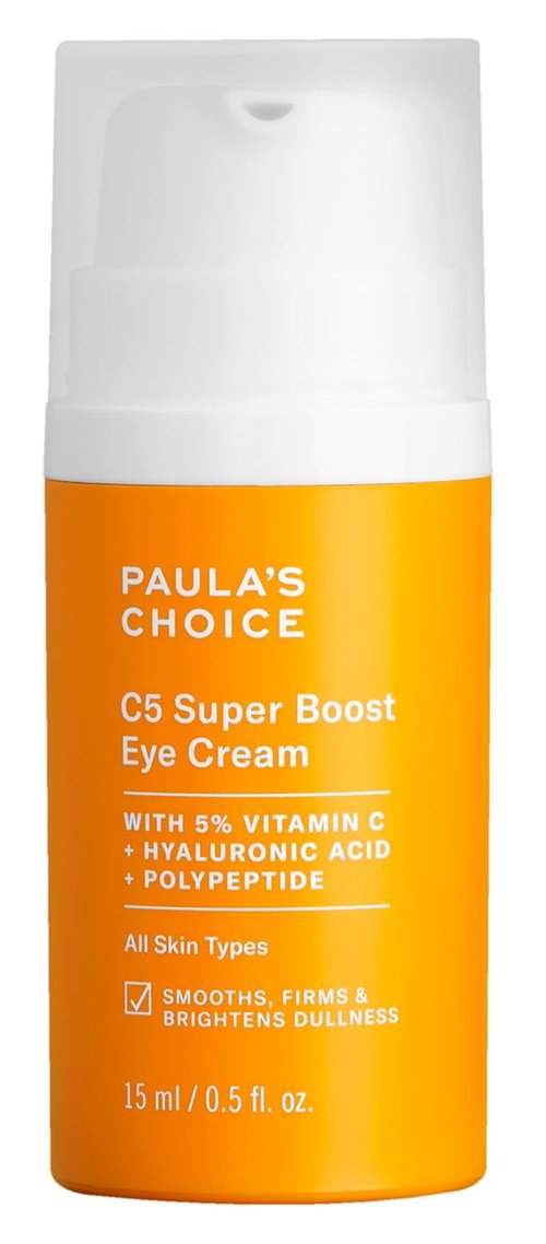 Paula's Choice C5 Super Boost Eye Cream - Reduce Dark Circles & Puffiness | 5% Vitamin C & Peptides, 0.5 fl oz