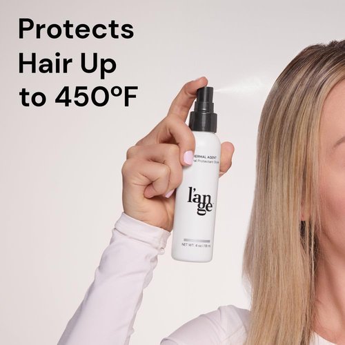 L'ANGE HAIR Heat Protectant Spray - 450°F Thermal Agent for Frizz Control & Shine | Lightweight & Non-Greasy, 4 fl oz