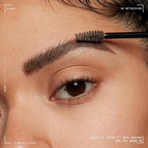 NYX Professional Makeup Thick It Stick It Brow Gel - Thickening Eyebrow Mascara in Cool Ash Brown