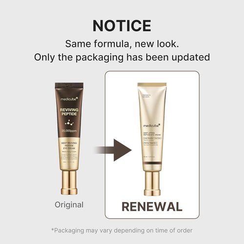Medicube Eye Serum - Deep Reviving Peptide Treatment with Niacinamide & Squalane | Reduces Aging Signs, 1.01 fl. oz.