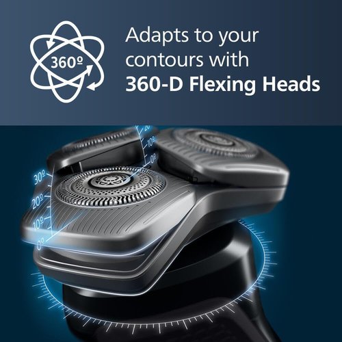Philips Norelco Shaver Series 9400 - Wet & Dry Electric Shaver with Lift & Cut System | Model S9606/80
