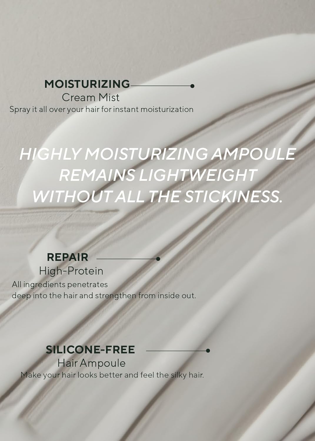 AROMATICA Quinoa Protein Hair Ampoule 3.38 fl. Oz - Vegan Hair Serum for Silky, Nourished Hair | Silicone-Free Formula