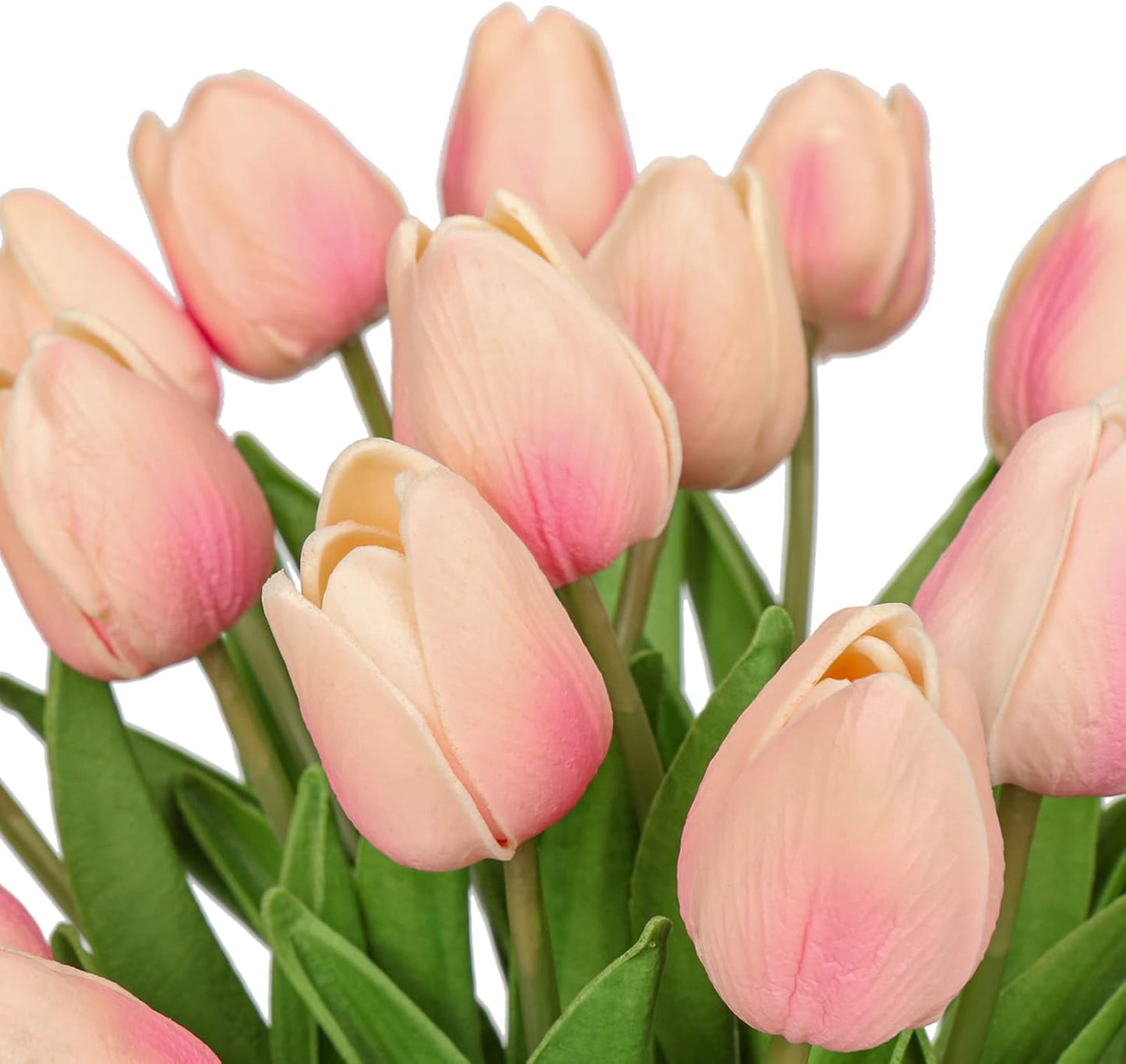 24 Pink Tulips | Artificial Flowers - 13.5" Faux Tulips for Home Decor, Weddings & Mother's Day