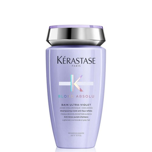 KERASTASE Blond Absolu Shampoo - Neutralizes Brassiness, Restores Shine & Softness | Ultra-Violet Formula