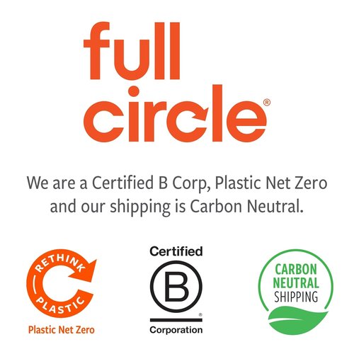 Full Circle - Refillable Glass Spray Bottle | Versatile Stream & Mist Options, 16oz Gray, 3 Pack - Eco-Friendly Cleaning & Plant Care