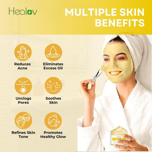 **Regine Switzerland Sulfur Face Mask - All-Natural Clay Treatment for Glowing Skin | Acne, Oily Skin Relief**