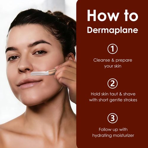 **Skiennix Dermaplane Razor - Reusable Metal Handle Exfoliating Tool for Smoother Skin | 3 Pack**