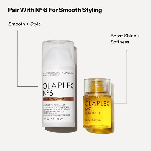 Olaplex Endless Shine Smooth Hair Gift Set: Limited Edition Set with No. 7 Bonding Oil & No. 6 Bond Smoother | Instant Shiny, Smoother Hair & Heat Protection | For Coily, Curly, Straight, & Wavy