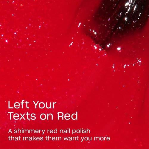 OPI Nail Lacquer Nail Polish - Opaque Bright Red Shimmer | Fast-Drying, Chip Resistant Formula