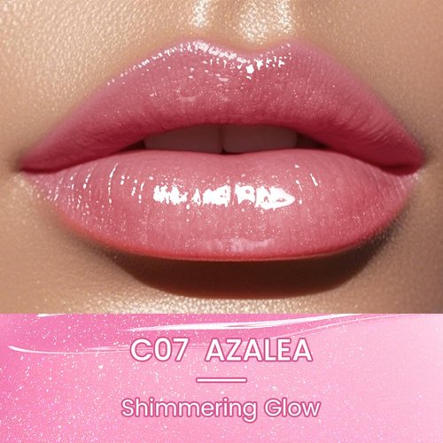CATKIN Glossy Lip Balm - Ultra Hydrating Tinted Jelly for Plumping & Soothing Dry Lips | 0.12 oz C07 Azalea