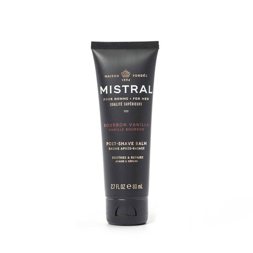Mistral After Shave Balm - Bourbon Vanilla | Hydrating Aloe & Jojoba Oil Moisturizer - 2.7 Fl Oz