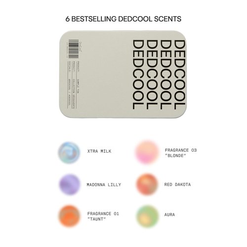 DedCool Fragrance Discovery Set - 6 Unique Scents | Non-Toxic, Vegan | Travel Size Perfume
