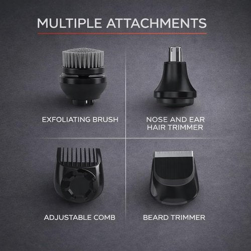 Remington Balder 3 Head Shaver - Dual-Track Cutting Heads, 100% Waterproof, Complete Grooming Kit