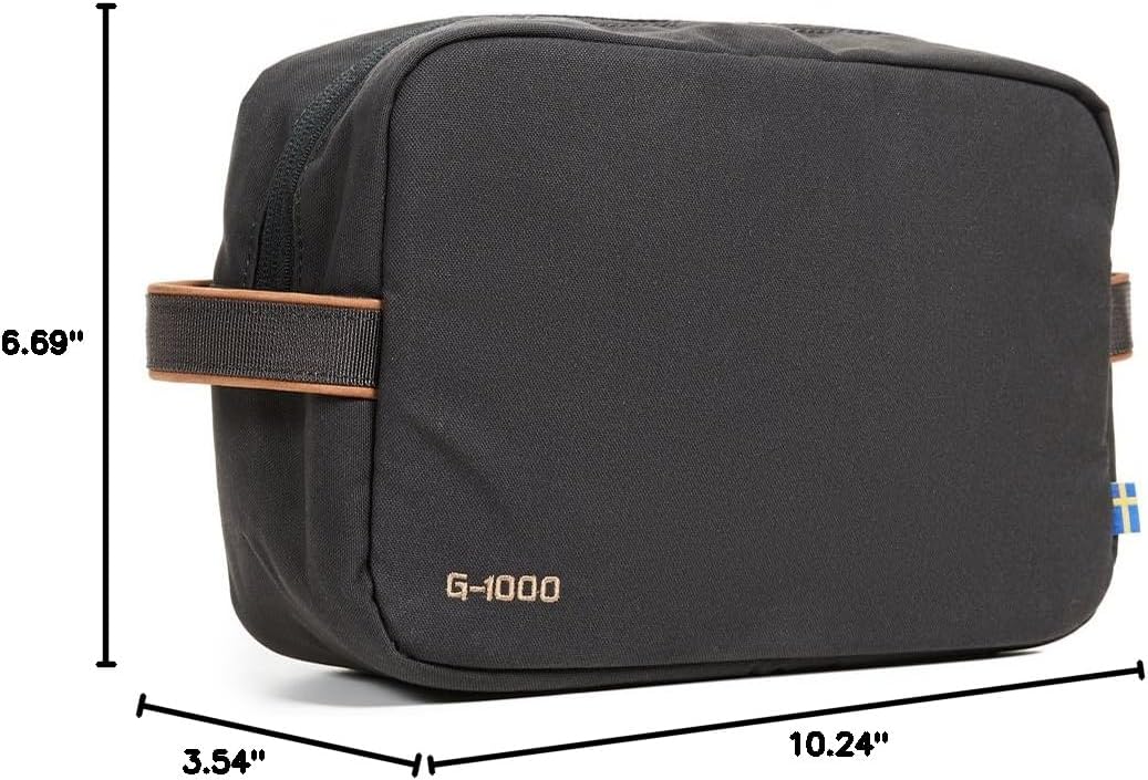 Fjallraven Travel Toiletry Bag - Stylish Dark Grey Design for Organized Travel Essentials
