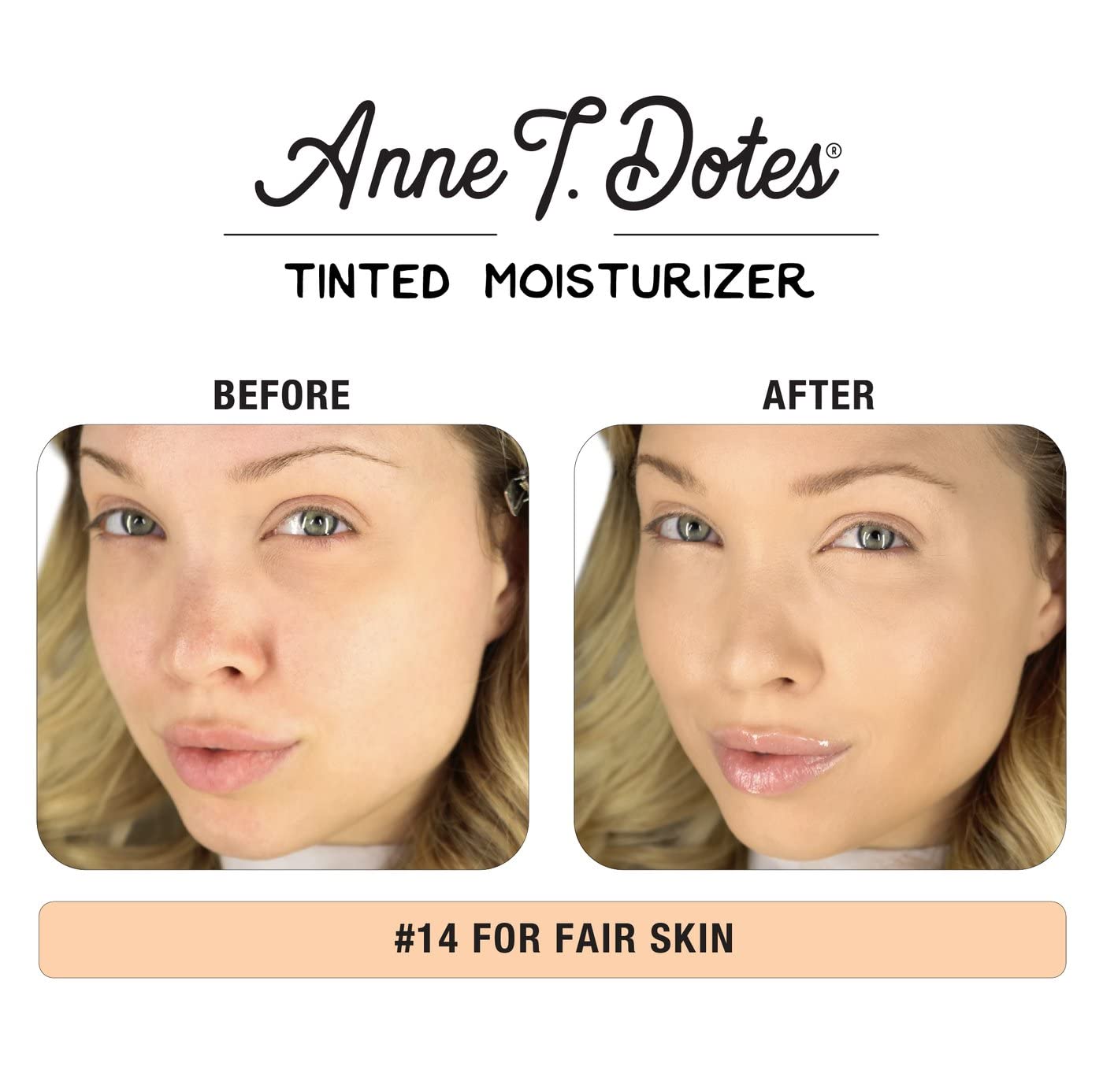 theBalm Anne T. Dotes Tinted Moisturizer - Lightweight Hydration | Shade #14, 1 fl. oz.