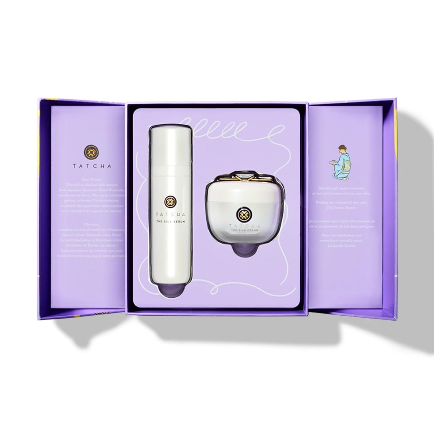 TATCHA Silk Firming Set - Luxurious Silk Serum & Cream Gift Set | $223 Value