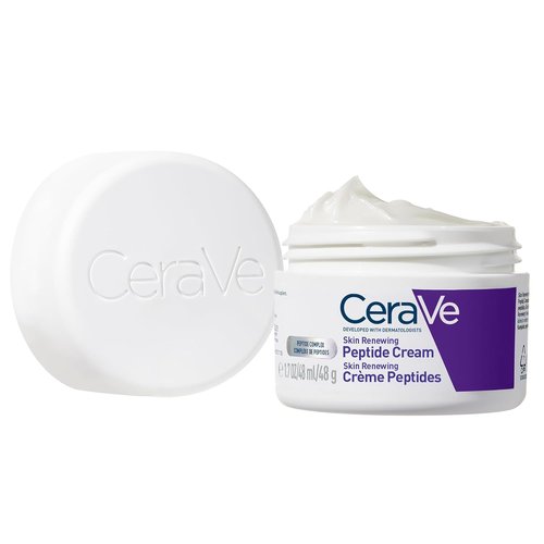 CeraVe Skin Renewing Night Cream - Niacinamide & Peptide Complex Moisturizer for Face, 1.7 oz