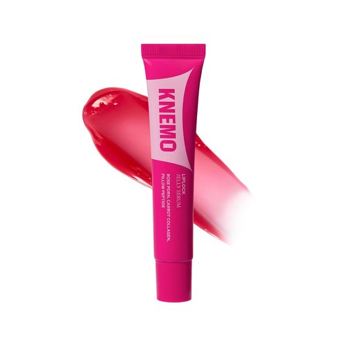 KNEMO LipLock Jelly Serum - Hydrating Korean Skincare for Dry Lips | Long-Lasting Glossy Mask (Grape Crush)