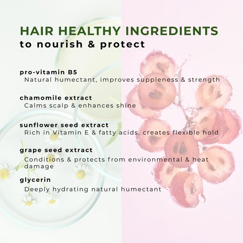 Honeybee Gardens Herbal Mint Hair Spray - Alcohol-Free Non-Aerosol Strong Hold | 8.5 fl oz