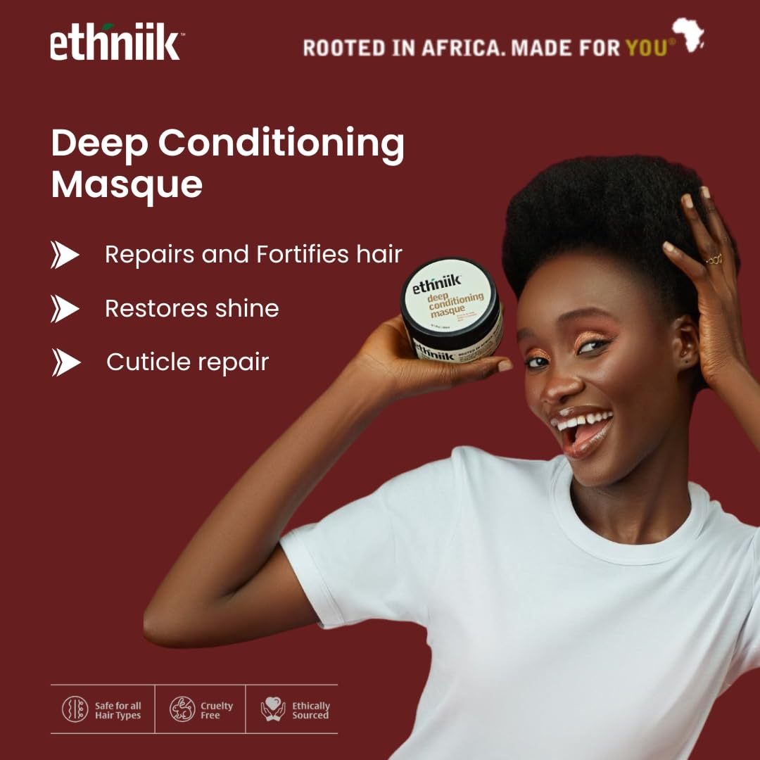 Skiennix Deep Conditioning Masque - Intense Treatment for Dry, Damaged Hair | Revitalizes & Adds Shine | Coconut Oil, Aloe Vera, Honey & Vitamin E - 10.1 fl. oz