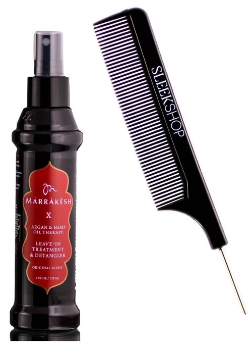 **SIeekshop Comb | Marrakesh Leave-In Treatment & Detangler - Argan & Hemp Oil Therapy (4 oz)**