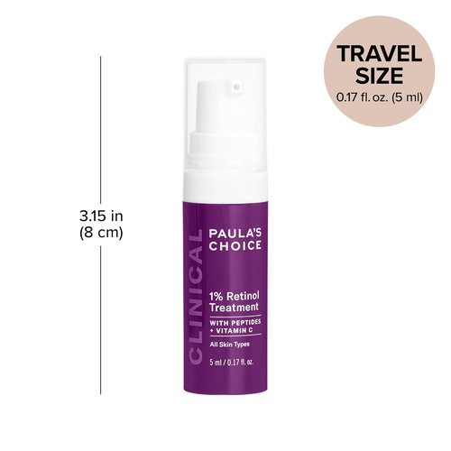 Paula's Choice Clinical 1% Retinol Face Treatment - Anti-Aging Serum with Peptides & Vitamin C | Fragrance-Free