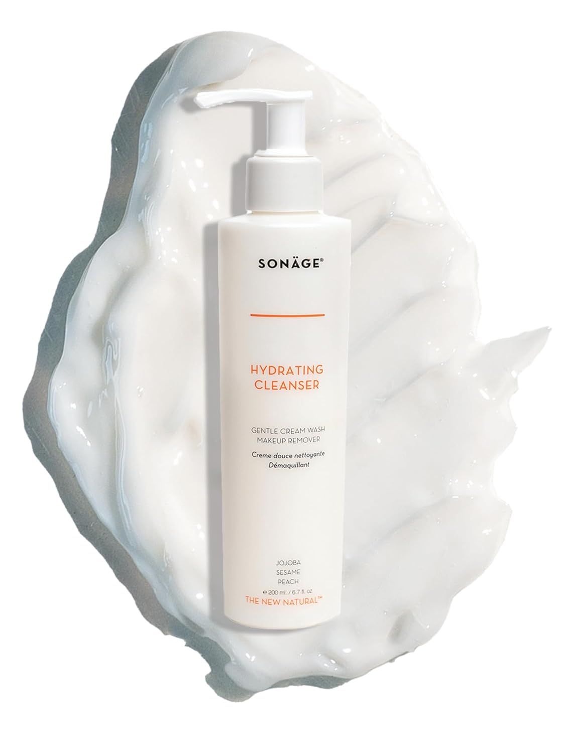 SONAGE Hydrating Facial Cleanser - Gentle Cream Face Wash & Makeup Remover with Aloe, Chamomile & Vitamin E | Non-Stripping, Moisturizing Formula for All Skin Types