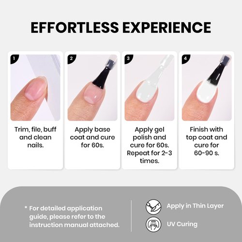 Beetles White Gel Nail Polish -1PC 15ml White Spring Colors Gel Polish Soak Off UV French Nails Art Manicure Salon DIY Design at Home