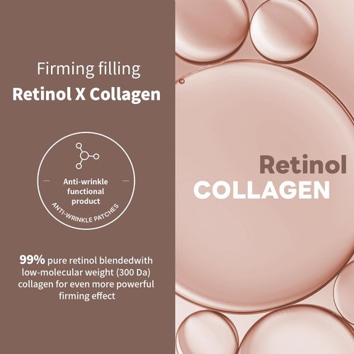 Mediheal Retinol Collagen Cream Lifting Mask | Anti-Aging V-Line Treatment - 10 Count Pack