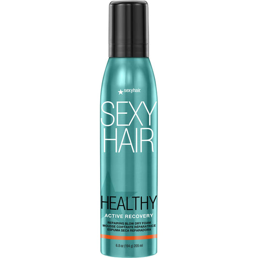 SexyHair Healthy Active Recovery Blow Dry Foam - Reduces Breakage by Up to 99% | Repairs All Hair Types