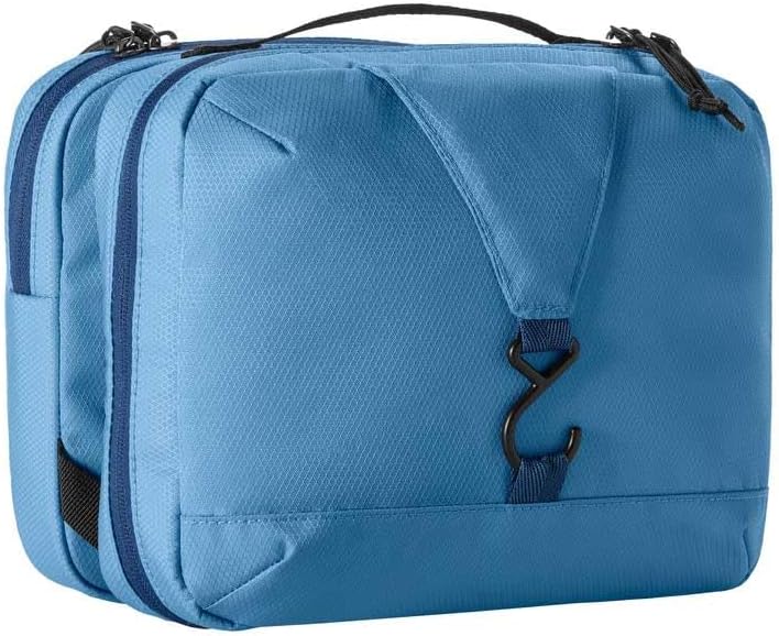 Eagle Creek Pack-It Trifold Toiletry Kit - Water-Resistant Dopp Organizer with Padded Interior & Large Compartments - Blue Dawn