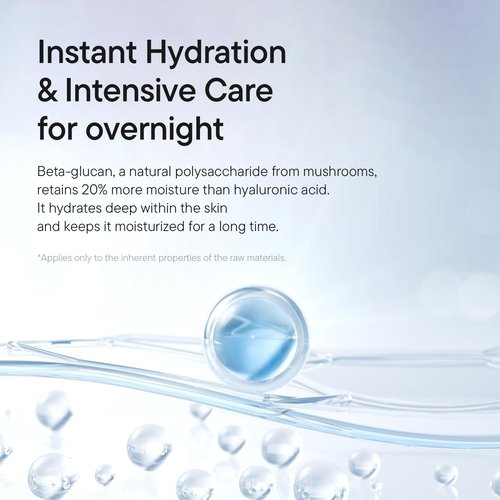 IUNIK Beta-Glucan Power Moisture Serum – Beta-Glucan & 7 Types of Peptides Deep Hydration Vegan Serum for Dry, Mature & Sensitive Skin, Korean Skincare, 50ml / 1.69 fl oz