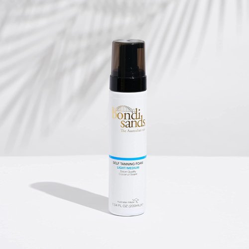 Bondi Sands Tan + Maintain Kit - Light/Medium Self Tanning Foam, Mitt & Gradual Tanning Milk for Lasting Glow
