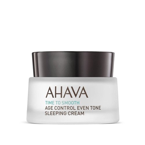 AHAVA Age Control Even Tone Sleeping Cream - Nourishing Night Cream to Brighten & Hydrate, 1.7 Fl. Oz
