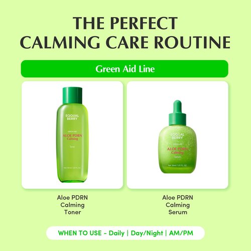 EQQUALBERRY Aloe PDRN Calming Toner, for Sensitive, | Instant Relief & Cooling | Non-Comedogenic & Fungal Acne Safe, Skin Barrier Repair | K-Beauty (5.07 fl.oz / 150ml)