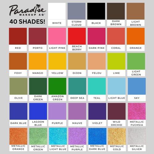 Mehron Makeup Paradise AQ Refill | Water Activated Face & Body Paint for Performance | 1.4 oz - Light Green
