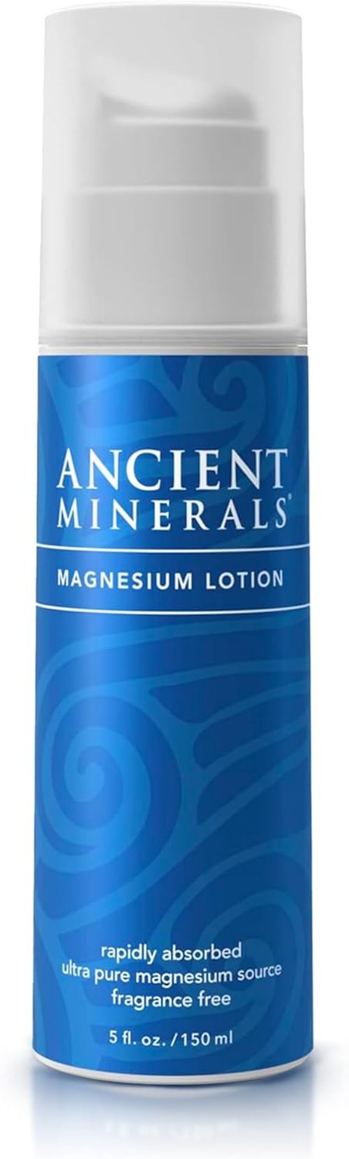 Ancient Minerals Magnesium Lotion - Hydrating Zechstein Magnesium Cream with Shea Butter & Organic Oils | 5oz