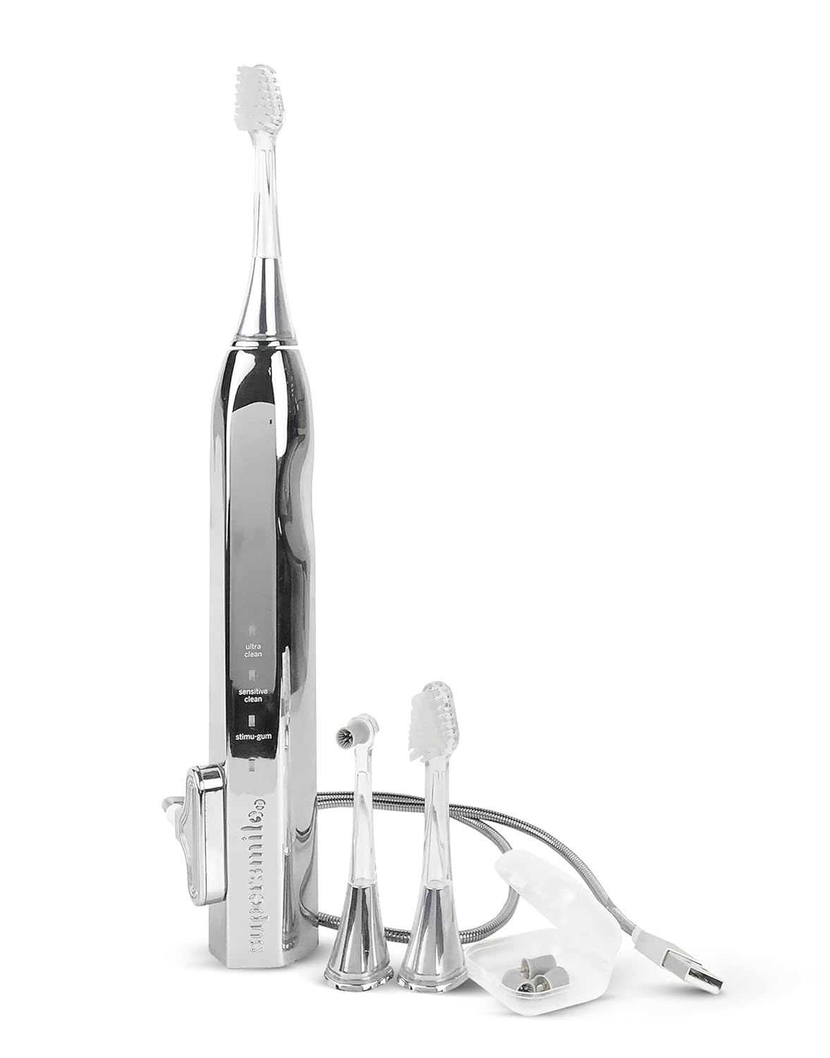 Supersmile Zina45™ Sonic Pulse Toothbrush - Angled Polishing Head for Advanced Cleaning | Whiter Teeth & Healthier Gums
