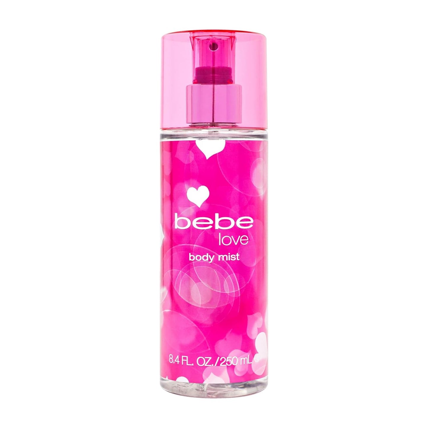 Bebe Love Body Mist - Floral Fruity Body Spray for Women - Romantic Scent with Sicilian Lemon & Redcurrant - 8.4 oz