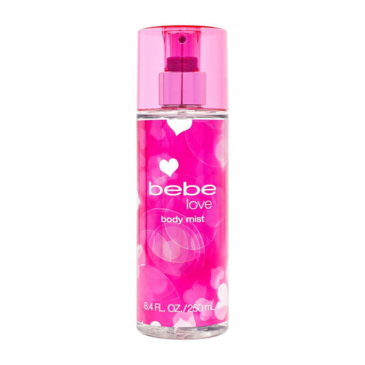 Bebe Love Body Mist - Floral Fruity Body Spray for Women - Romantic Scent with Sicilian Lemon & Redcurrant - 8.4 oz