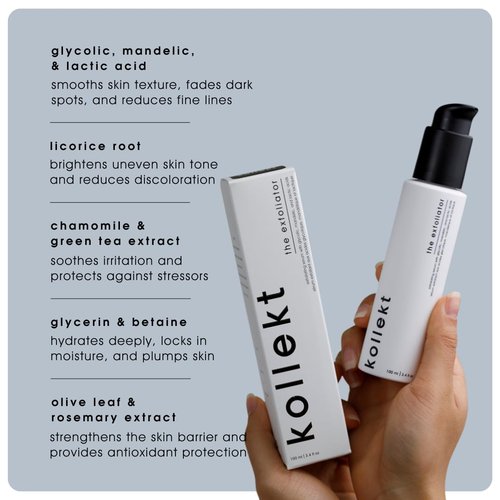 Mandelic Acid Anti-Aging Serum - Gentle Facial Exfoliator for Wrinkles, Pores & Dark Spots | Daily Hydration & Brightening