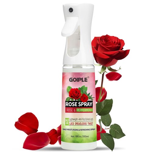 Rose Water Hair Loc Spray - Moisturizing & Refreshing Dreadlock Hydrator | Nourishing Scalp Mist