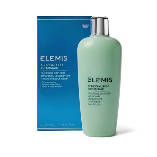 ELEMIS Aching Muscle Super Soak - Natural Bath Milk Soak for Muscle Relief | 400ml