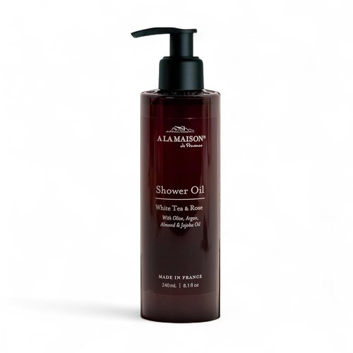 A LA MAISON Cleansing Shower Oil - Nourishing White Tea & Rose Formula for Soft Skin