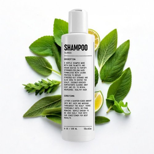Blu Atlas Men's Natural Shampoo - Organic, Sulfate-Free & Paraben-Free - Deep Cleansing & Hydrating - 8 oz