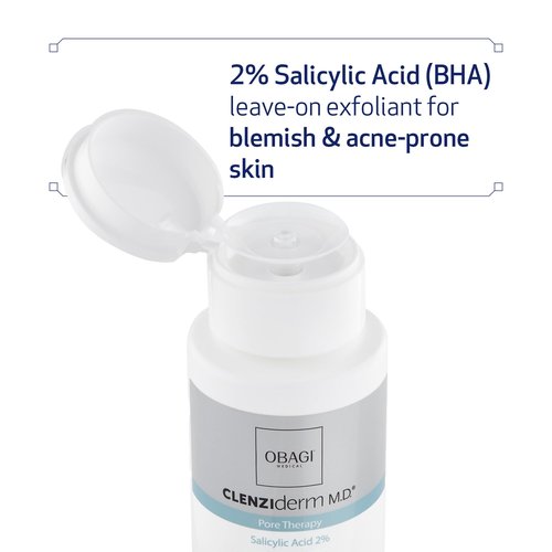 Obagi CLENZIderm M.D. Pore Therapy Exfoliating BHA Toner - Unclogs Pores with 2% Salicylic Acid Acne Treatment – 5 oz