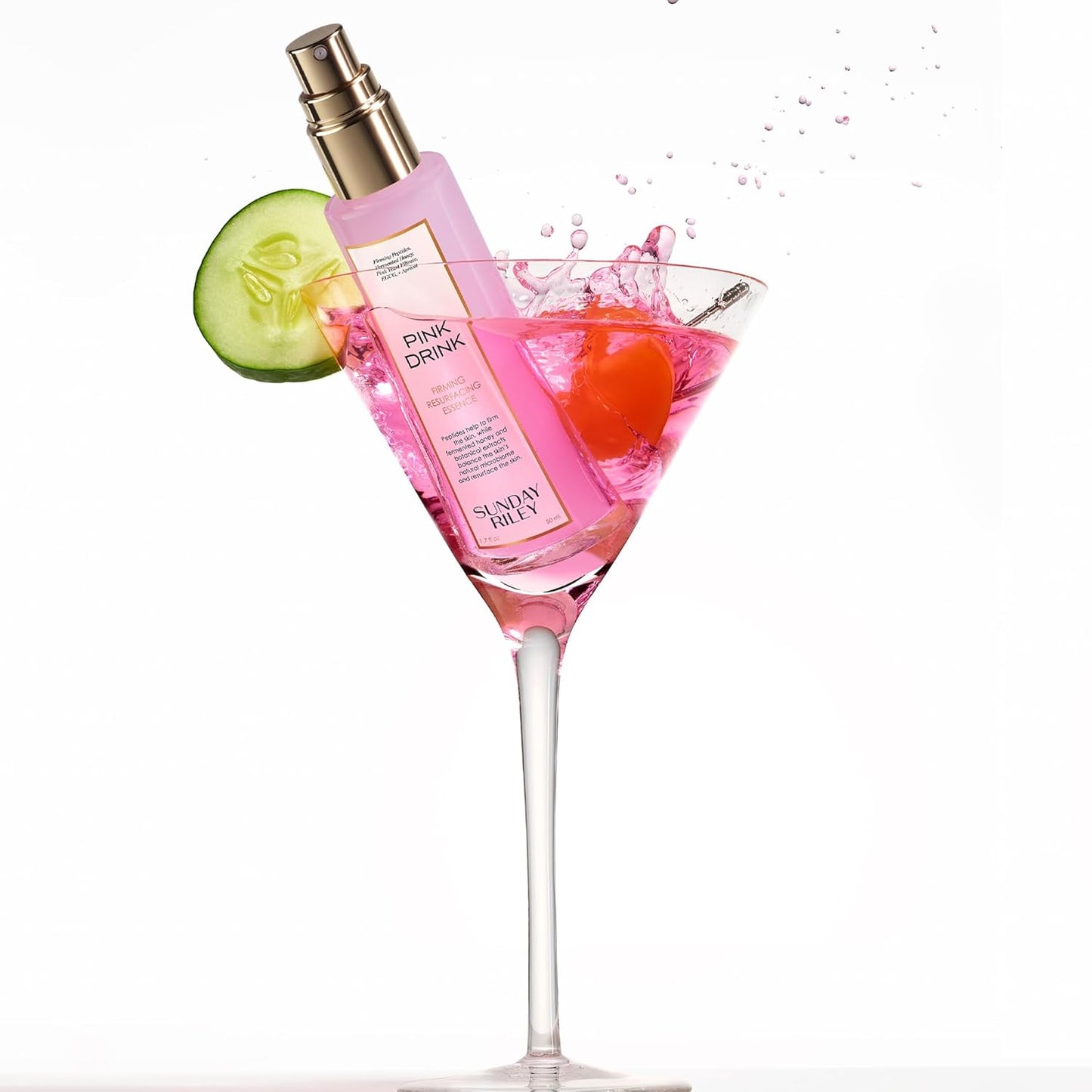 Sunday Riley Pink Drink - Skin Firming Resurfacing Essence Face Mist for Radiant Skin