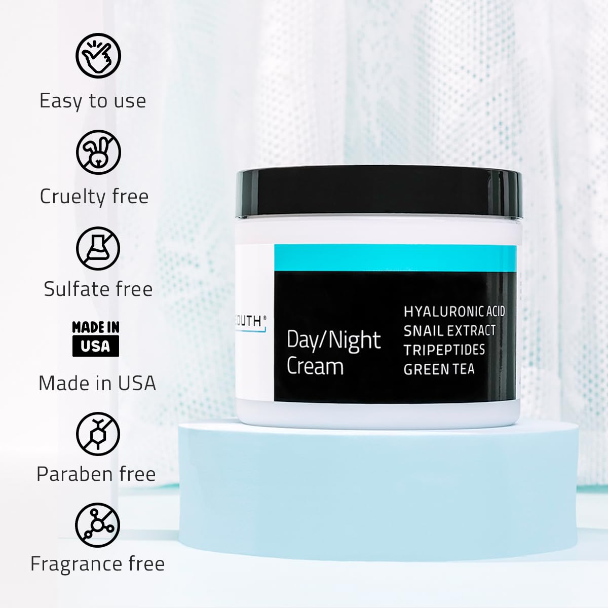 YEOUTH Day Night Face Moisturizer with Hyaluronic Acid, Snail Mucin Cream and Copper Tripeptide, Hydrating Fragrance Free Facial Moisturizer, Face Skin Care Cream for Women and Men