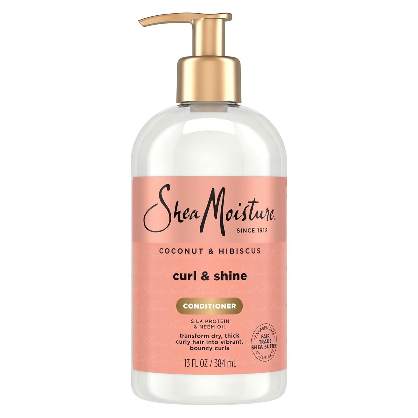 SheaMoisture Curl & Shine Conditioner - Coconut & Hibiscus for Thick, Curly Hair | 13 oz